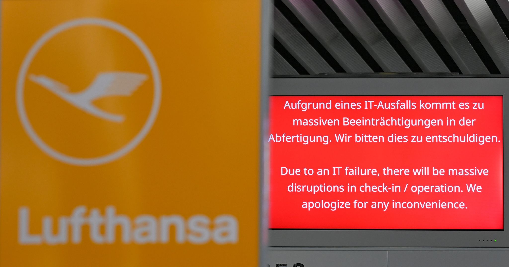 Bahn-Baupanne löst Lufthansa-Chaos aus