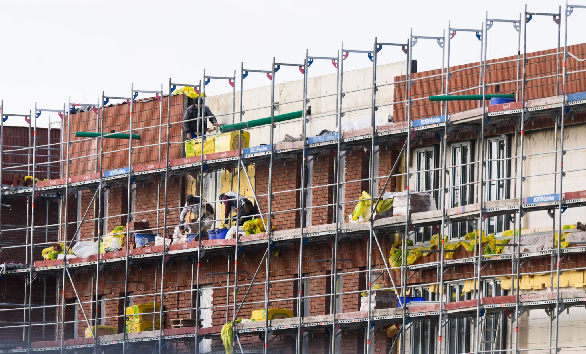 Fast ein Zehntel weniger Aufträge am Bau in Deutschland