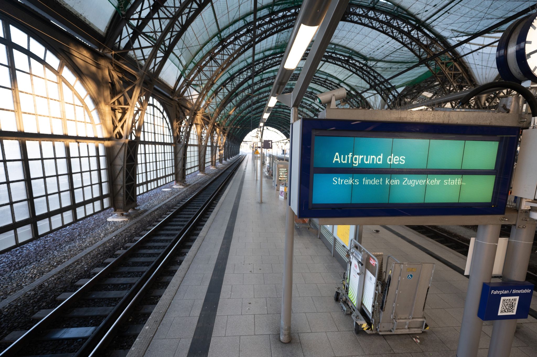 Bundesweiter Warnstreik bei der Bahn angelaufen