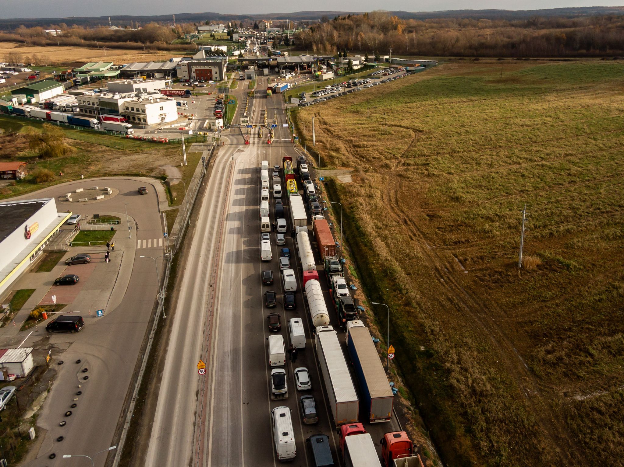 Polen: Güterverkehr-Blockade an Grenze zur Ukraine