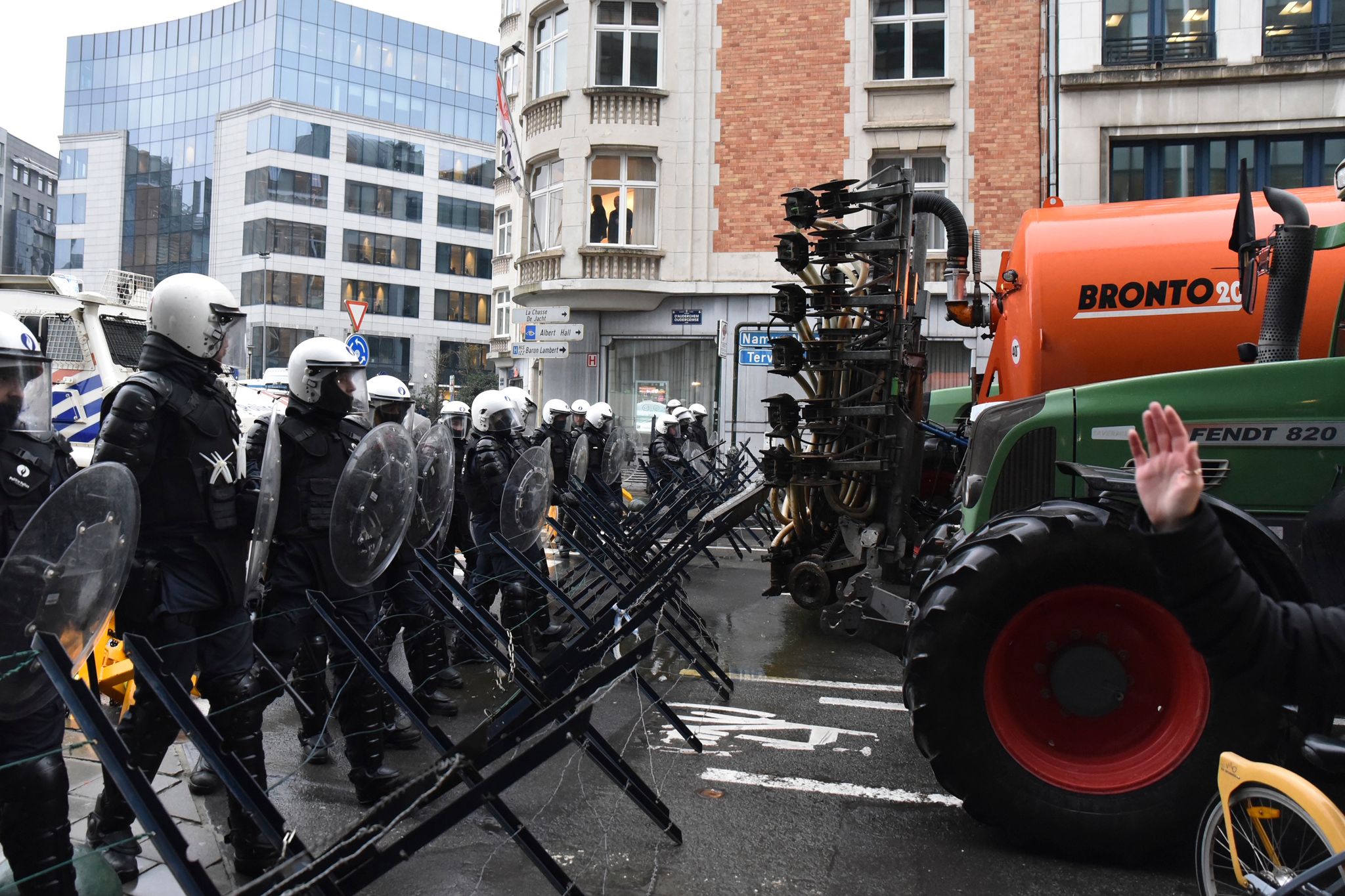 Der Bauernprotest in Brüssel eskaliert