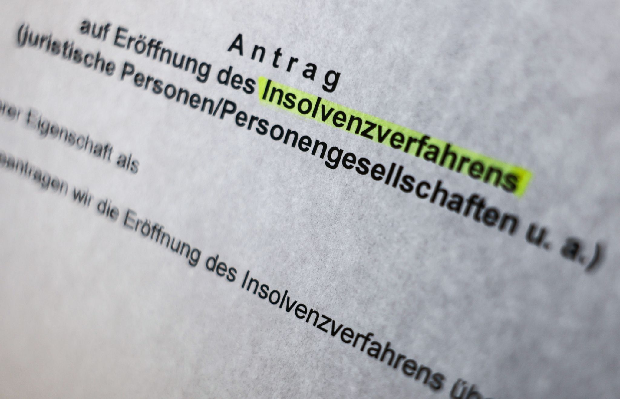 Drastischer Anstieg der Unternehmensinsolvenzen